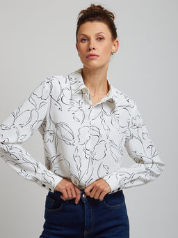 Блузка OD-814-2 белая - Tantino фото 6