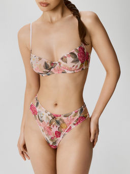 Infinity / Трусы стринги-бразилиано жен. Olavo розовый принт - Infinity Lingerie фото 3