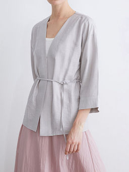 ?al Yaka Modal Kar???ml? Kad?n Kimono