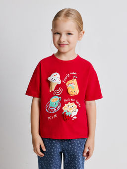 ACOOLA / Футболка детская для девочек Klarita1 красный