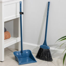 Веник с совком Альтернатива «Комфорт», пластик, МИКС