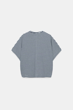 CAMISETA OVERSIZED RAYAS / Azules - Zara фото 7