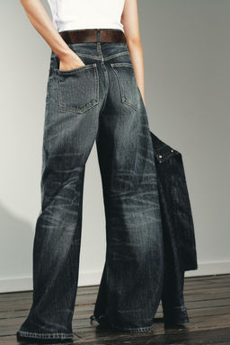 TRF EXTRA WIDE-LEG HIGH-WAIST JEANS - Zara фото 6