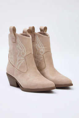 Koyu Kahverengi Suet Kovboy Kad?n Bot 
TAKAW26BO00066 - Trendyolmilla фото 21