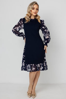 Платье женское 6165/16/Синий,розовый