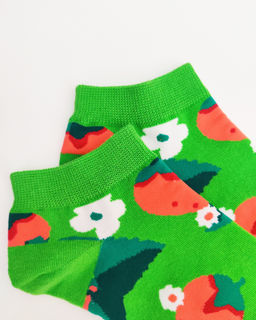 Короткие носки р. 37-44 Summer Клубничка - Krumpy фото 3