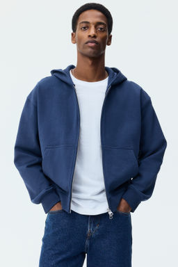 Chaqueta sudadera boxy con cremallera Loose Fit - H&m фото 6