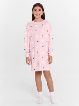 Сорочка ночная для девочек розовая с принтом собачки - Mark formelle фото 2