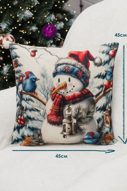 Наволочка декоративная новогодняя 2 шт рогожка