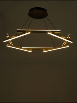 Люстра «Грассо» LED 60 Вт 3000К золото 80×80×6-206 см