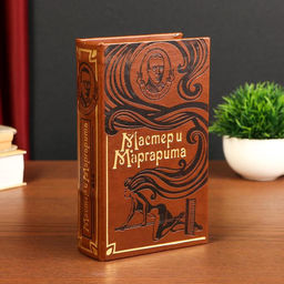 Шкатулка книга-сейф «Мастер и Маргарита», искусственная кожа, 21×13×5 см