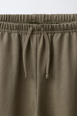 PANTAL?N WIDE LEG PIJAMERO / Khaki