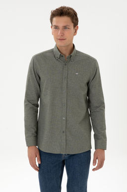 Erkek Haki Uzun Kollu G_mlek - U.s. polo assn фото 3