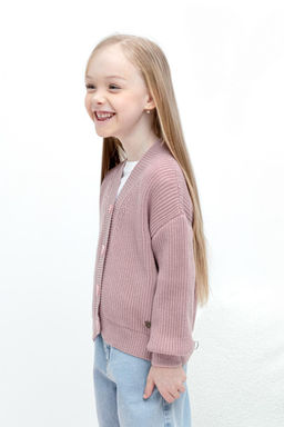 Crockid _ КВ 30151/пудрово-розовый кардиган для дев  фото 3