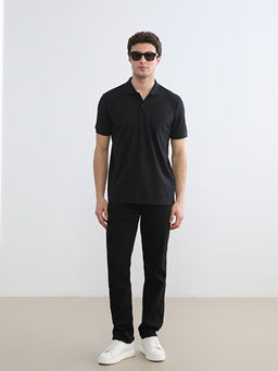 Polo Yaka Penye Erkek Ti??rt