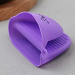 Прихватка для горячего «Прованс», силикон, 11×8.3 см, фиолетовая