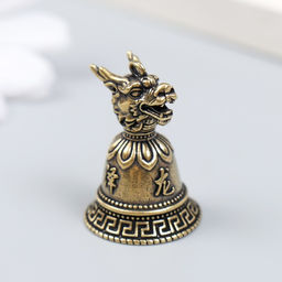 Цена за 2 шт. Колокольчик латунь «Голова дракона», 2.2×2.2×3 см