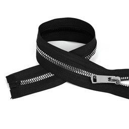 Молния Mzip трактор №5 1 замок TT, 70см цв.черн/серебро уп.1шт