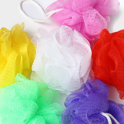 Цена за 4 шт. Мочалка для тела Доляна «Шар», 15 г, МИКС