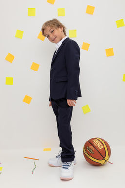 ТК 46142/темно-синий брюки для мал - Crockid фото 3