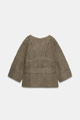 BELTED KNIT CARDIGAN - Zara фото 6