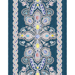 Сапфир Скатерть-дорожка на стол набивная 50х148см, 231г/м2, хлопок 100%, Домашняя мода (Россия)  фото 4