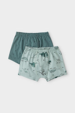 CROCKID, Трусы/ уп. Цвет: темный малахит, голуб.прибой, динозавры