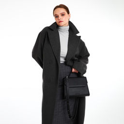 Сумка женская TEXTURA, мессенджер, средний размер, цвет чёрный фото 7