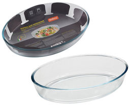 Форма для запекания CRISTALLINO, 4л, из боросиликатного стекла, овальной формы, б/р 005567