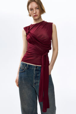 Top con paneles drapeados - H&m фото 3