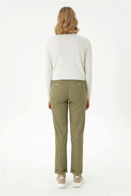 Женские брюки из плотной ткани светло-хаки - U.s. polo assn фото 4