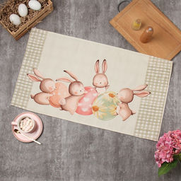 Полотенце Этель Зайчата 40х73см, 100% хл, саржа 190 г/м2  фото 5