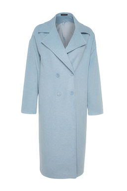 Mavi Oversize Genis Kesim Uzun Yunlu Kase Kaban TWOAW21KB0038