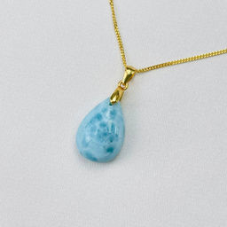 Кулон на цепочке из Ларимара 44 см