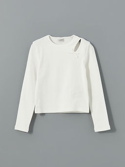 Bisiklet Yaka K?z ?ocuk Ti??rt ve ?ort Etek - Waikiki фото 2