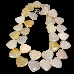 Бусы из камня Сердолик сердечки 46см магнит для денег и изобилия