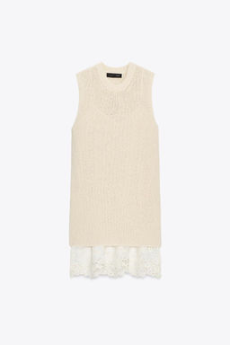 CONTRAST KNIT DRESS - Zara фото 4