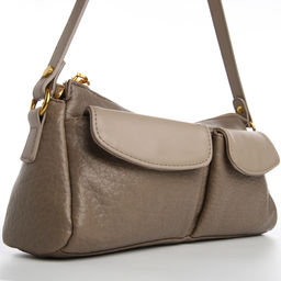 Сумка женская TEXTURA, средний размер, цвет бежево-серый  фото 4