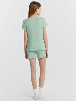 КОМПЛЕКТ ДЛЯ ДЕВОЧЕК (ФУТБОЛКА, ШОРТЫ) - Mark formelle фото 3