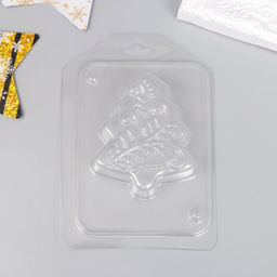 Пластиковая форма для заливки «Ёлка узорная», 8.3×6.7 см