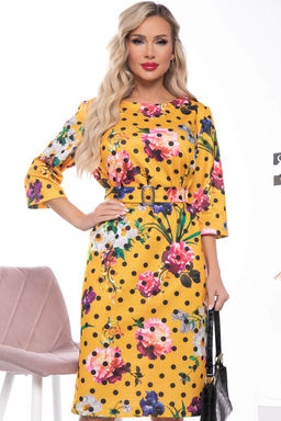 Платье Аэлита (цветы на желтом) П7158 - Lt collection фото 8