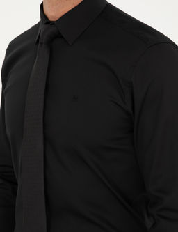 Siyah Slim Fit Uzun Kollu Basic G_mlek - Pierre cardin фото 7