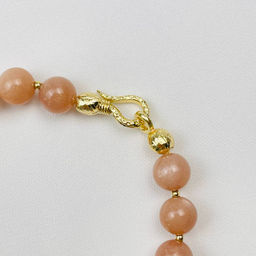 Браслет из Лунного камня с подвеской Цветок - Радуга самоцветов фото 4