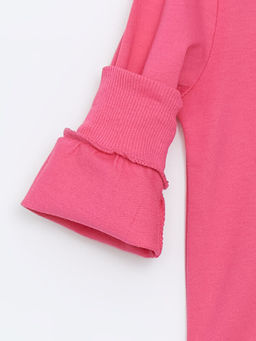 Bisiklet Yaka Bask?l? K?z Bebek Sweatshirt - Waikiki фото 2