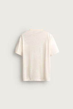 CAMISETA RELAXED FIT 100% LINO / Crudo - Zara фото 8