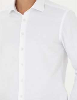 Beyaz Slim Fit Uzun Kollu G_mlek - Pierre cardin фото 7