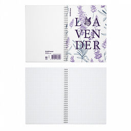Цена за 4 шт. Тетрадь общая с пластиковой обложкой на спирали ErichKrause Lavender, А5, 80 листов, клетка фото 2