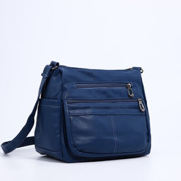 Сумка-мешок на молнии, цвет синий - Simaland фото 3