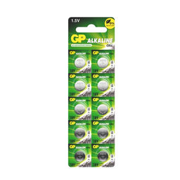 Батарейка алкалиновая GP, 189-10BL (Аналоги: LR54, G10, V10GA, LR1130, 189), 1.5 В,10 шт.