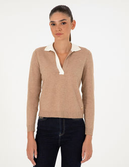 Bej Slim Fit Kazak - Pierre cardin фото 3